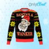 Santa Wanker Funny Ugly Christmas Sweater