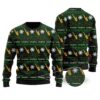 Saxophone Snowflakes Image Noel Pattern Ugly Christmas Sweater