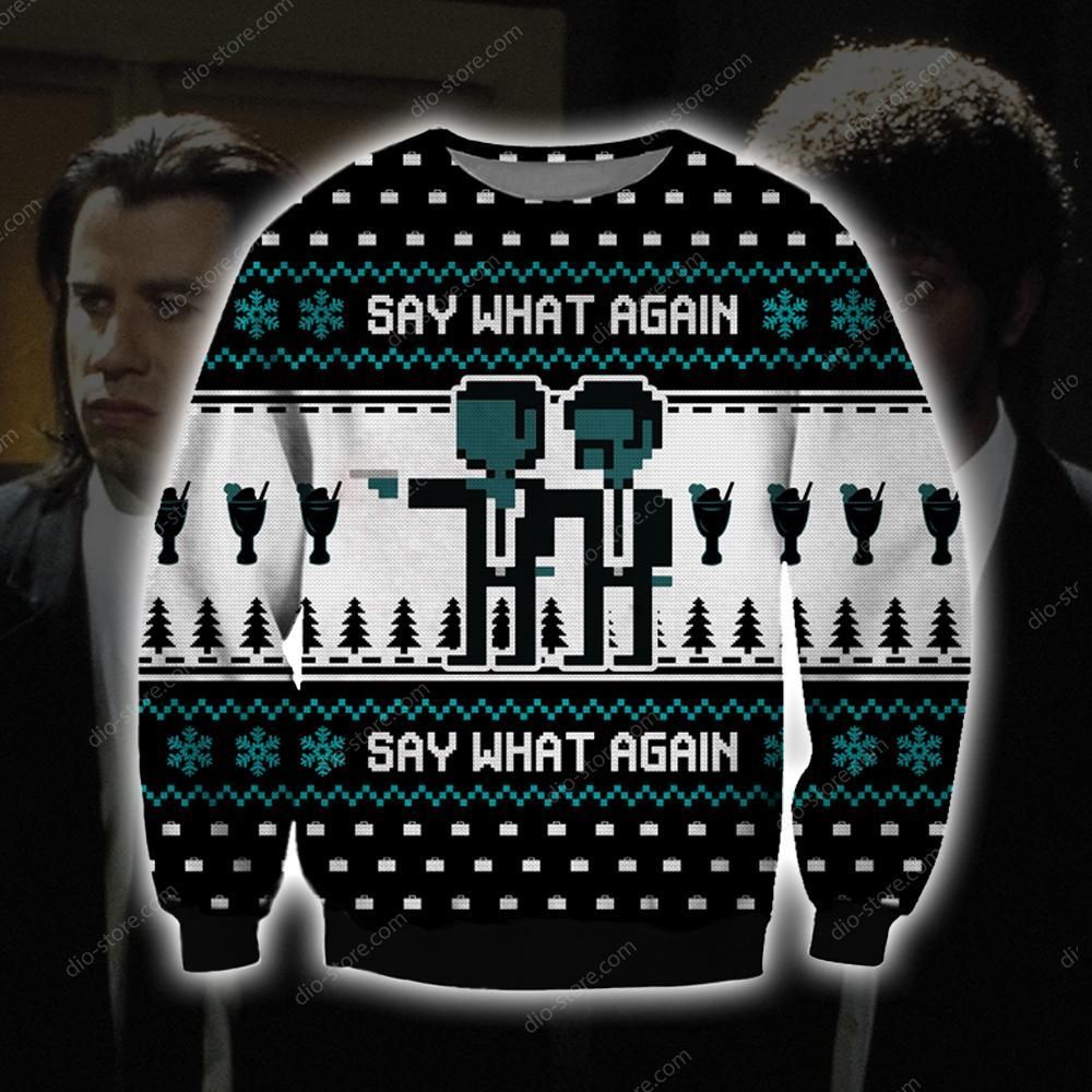 Say What Again Knitting Pattern For Unisex Ugly Christmas Sweater Say What Again Knitting Pattern For Unisex Ugly Christmas Sweater