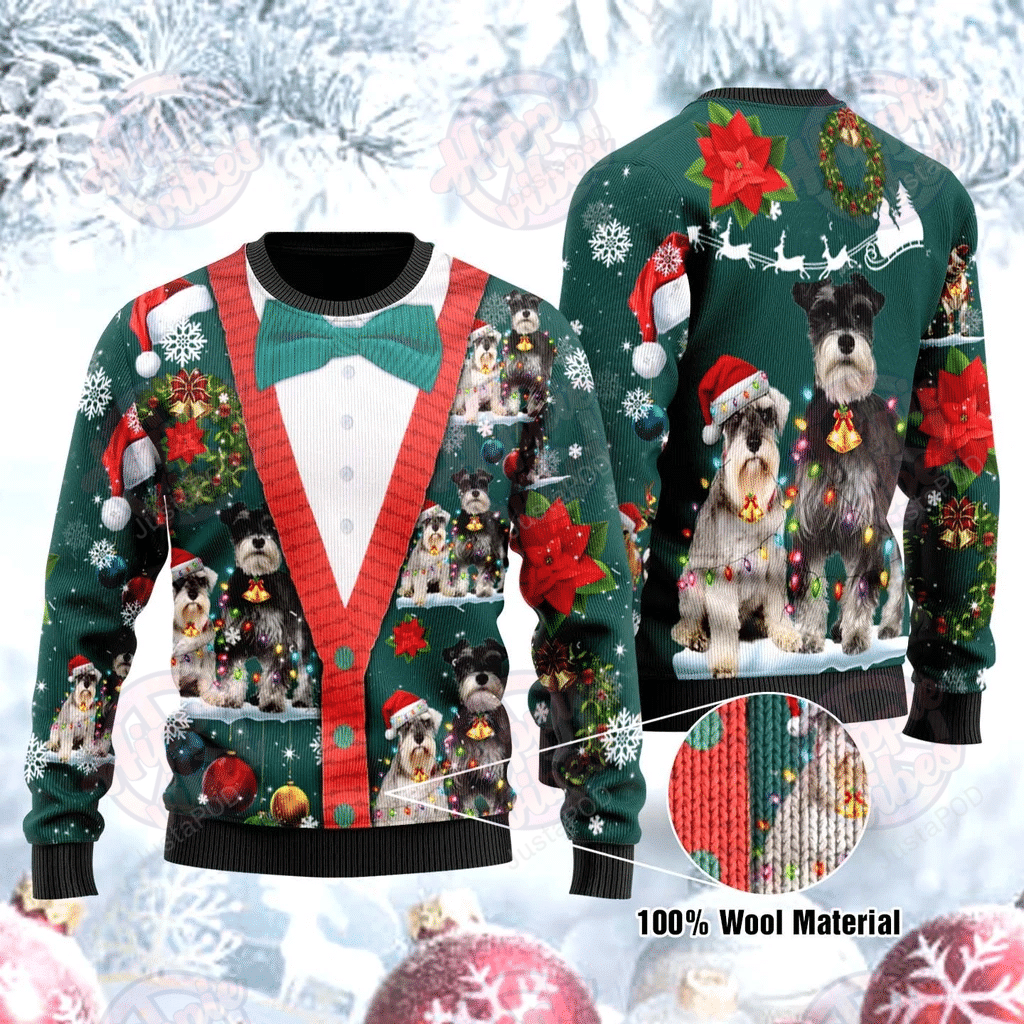 Schnauzer Ugly Christmas Sweater Schnauzer Ugly Christmas Sweater
