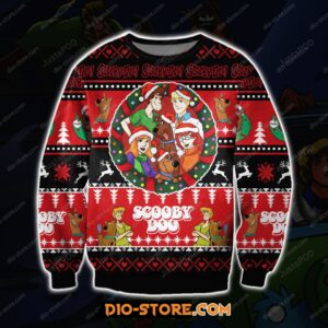 Scooby-doo 3d Print Knitting Pattern Ugly Christmas Sweater