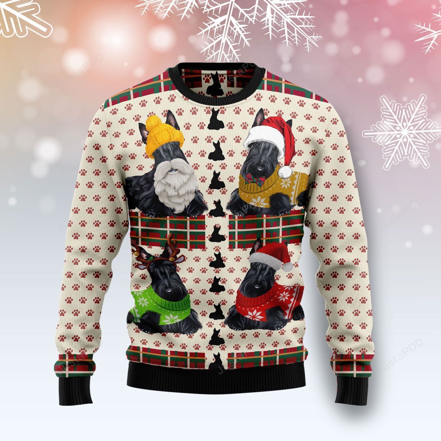 Scottish Terrier Christmas 9 Ugly Christmas Sweater Scottish Terrier Christmas 9 Ugly Christmas Sweater