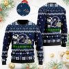 Seattle Seahawks Cute The Snoopy Show Football Helmet 3D All Over Print Ugly Christmas Sweater