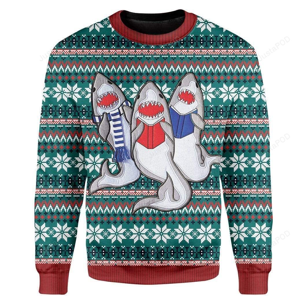 Shark Ugly Christmas Sweater Shark Ugly Christmas Sweater