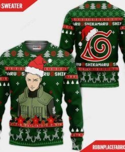 Shikamaru Naruto Ugly Christmas Sweater