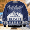Show Me Your Busch Knitting Pattern 3D All Over Print Ugly Christmas Sweater