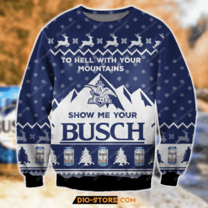 Show Me Your Busch Knitting Pattern 3D All Over Print Ugly Christmas Sweater