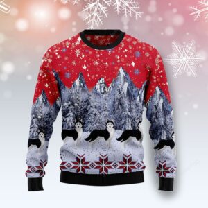 Siberian Husky Snow Ugly Christmas Sweater