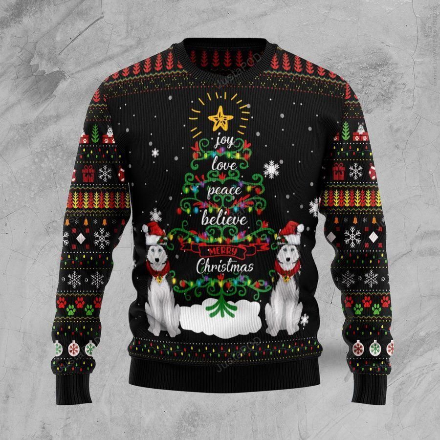 Siberian Husky Ugly Christmas Sweater Siberian Husky Ugly Christmas Sweater