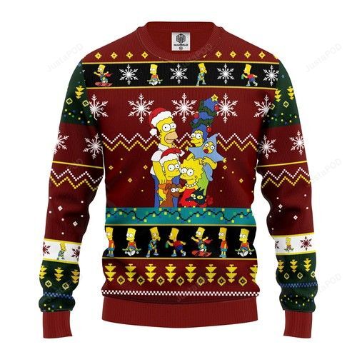 Simpson Family Ugly Christmas Sweater Simpson Family Ugly Christmas Sweater