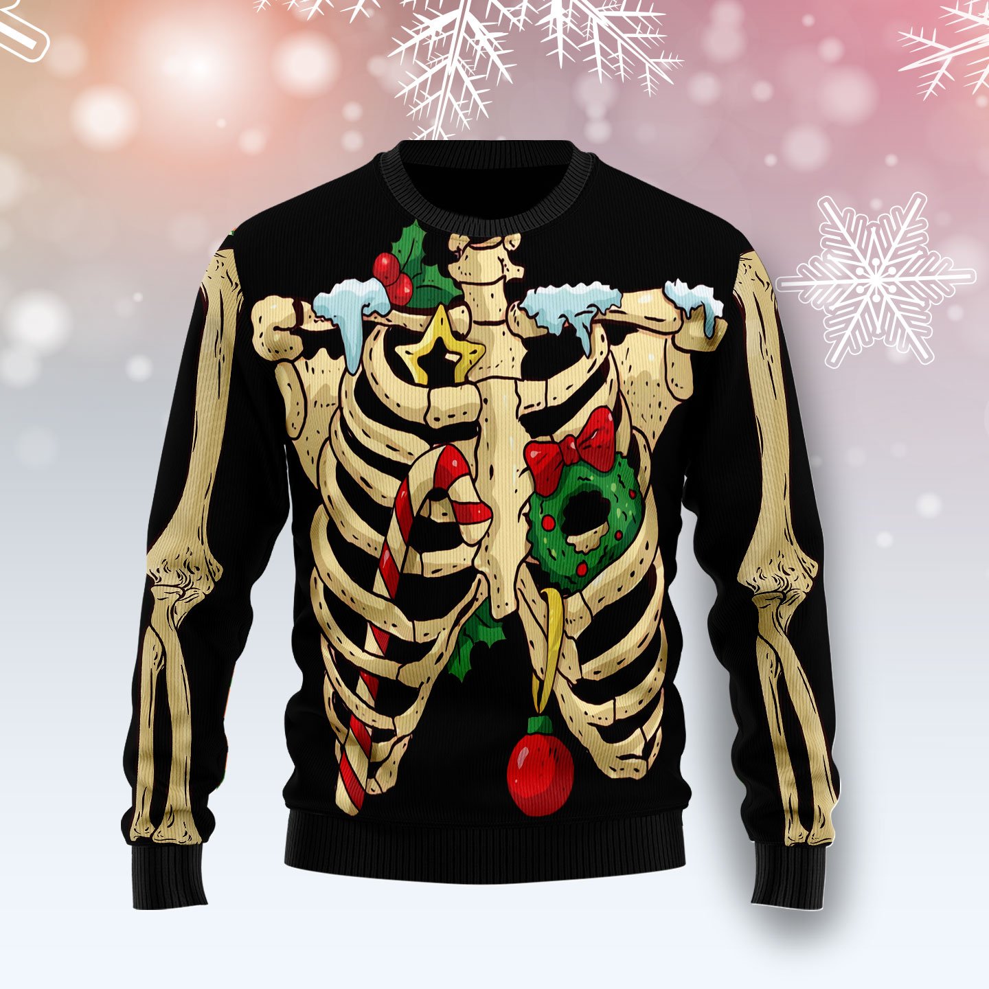 Skeleton Christmas Awesome T0511 Ugly Christmas Sweater Skeleton Christmas Awesome T0511 Ugly Christmas Sweater