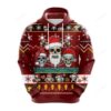 Skull Christmas 3D All Over Print Hoodie