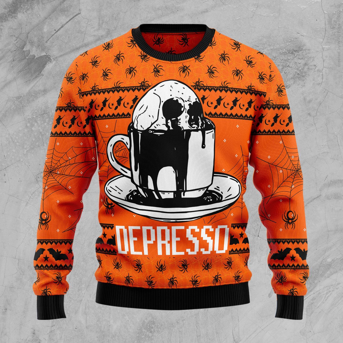 Skull Coffee Ugly Christmas Sweater Skull Coffee Ugly Christmas Sweater