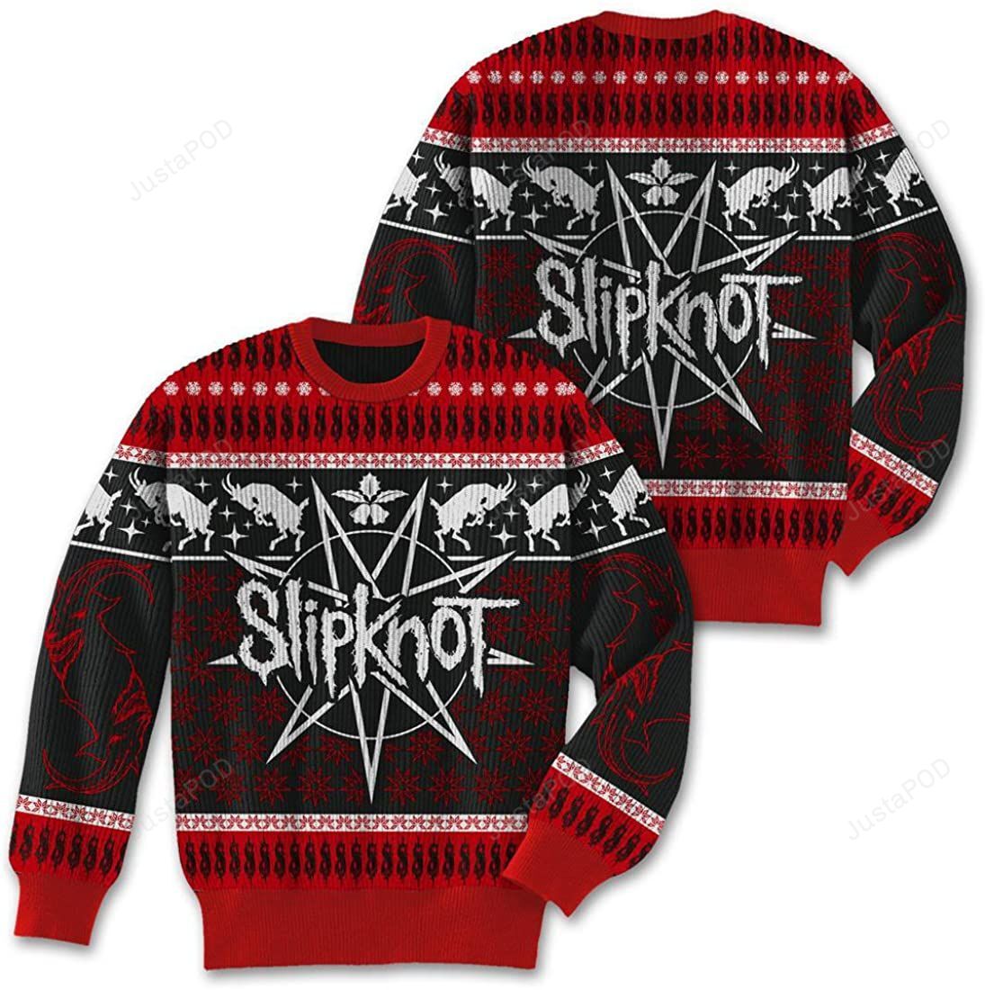 Slipknot – Pentagram Ugly Christmas Adult Sweater Slipknot – Pentagram Ugly Christmas Adult Sweater