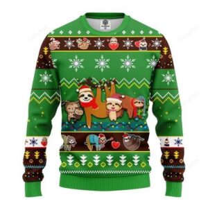 Sloth Cute Noel Ugly Christmas Sweater