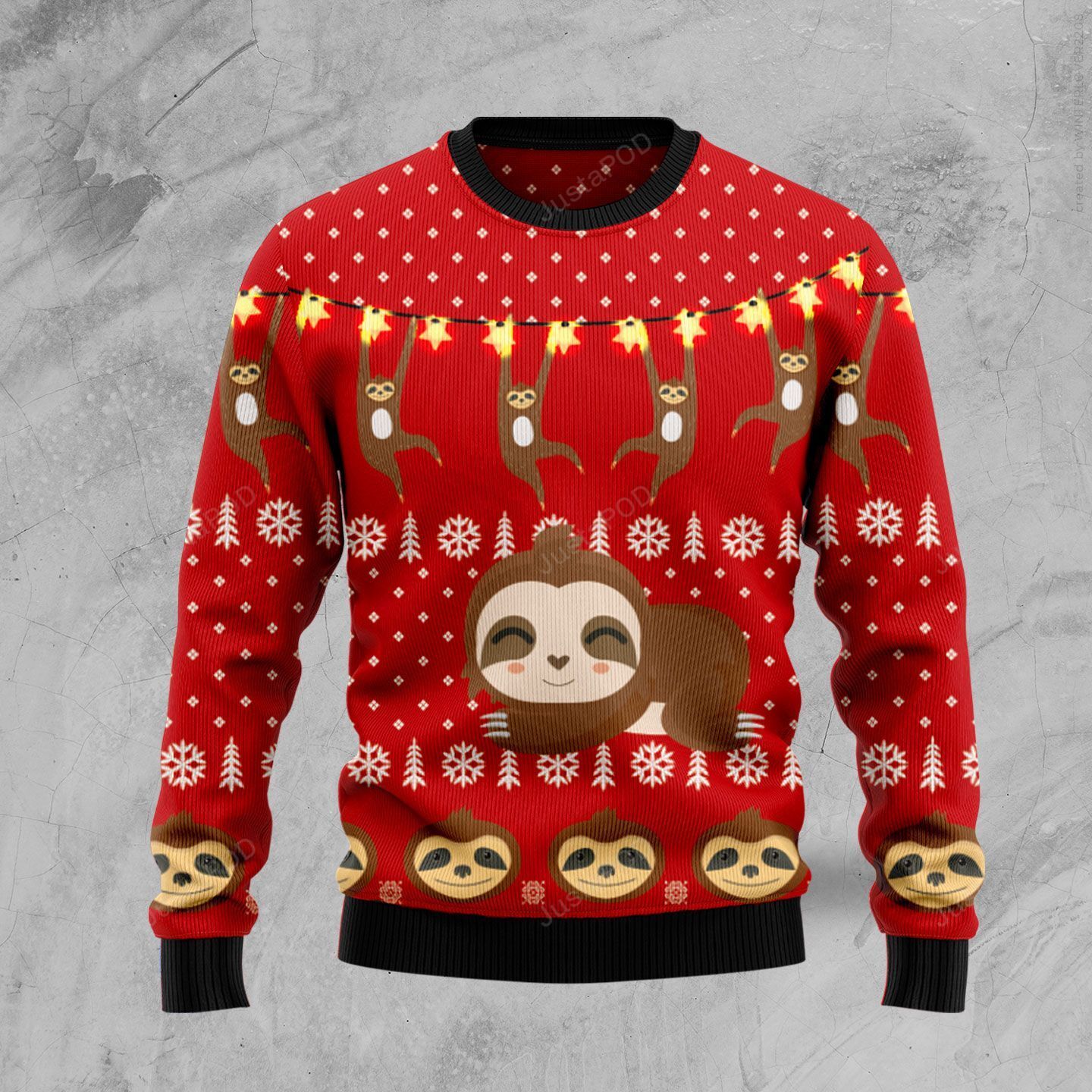 Sloth Lover Ugly Christmas Sweater Sloth Lover Ugly Christmas Sweater