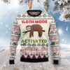 Sloth Mode Activated Ugly Christmas Sweater