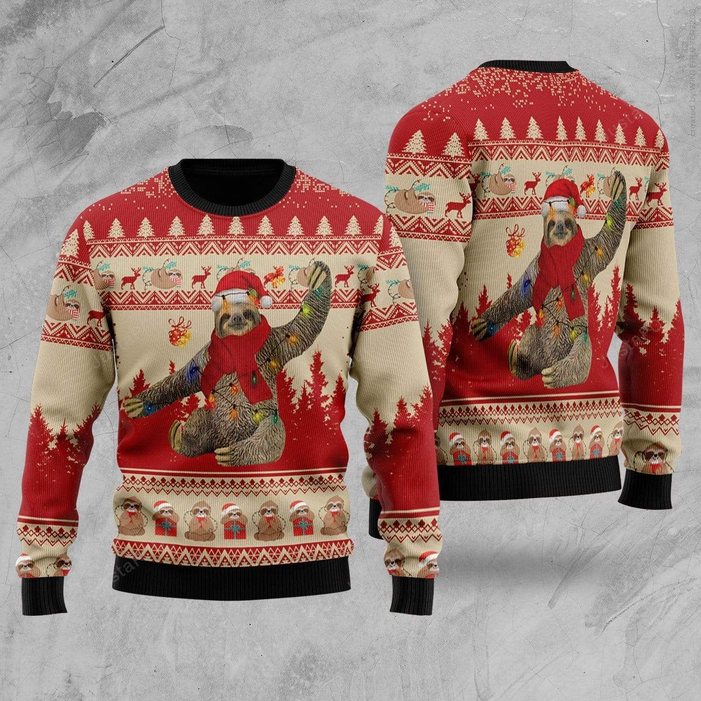 Sloth Ugly Christmas Sweater Sloth Ugly Christmas Sweater