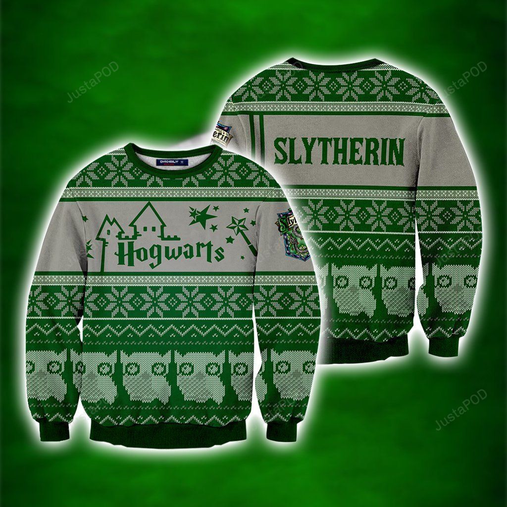 Slytherin Harry Potter Ugly Christmas Sweater Slytherin Harry Potter Ugly Christmas Sweater