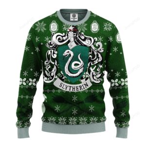 Slytherin Harrypotter Team Ugly Christmas Sweater