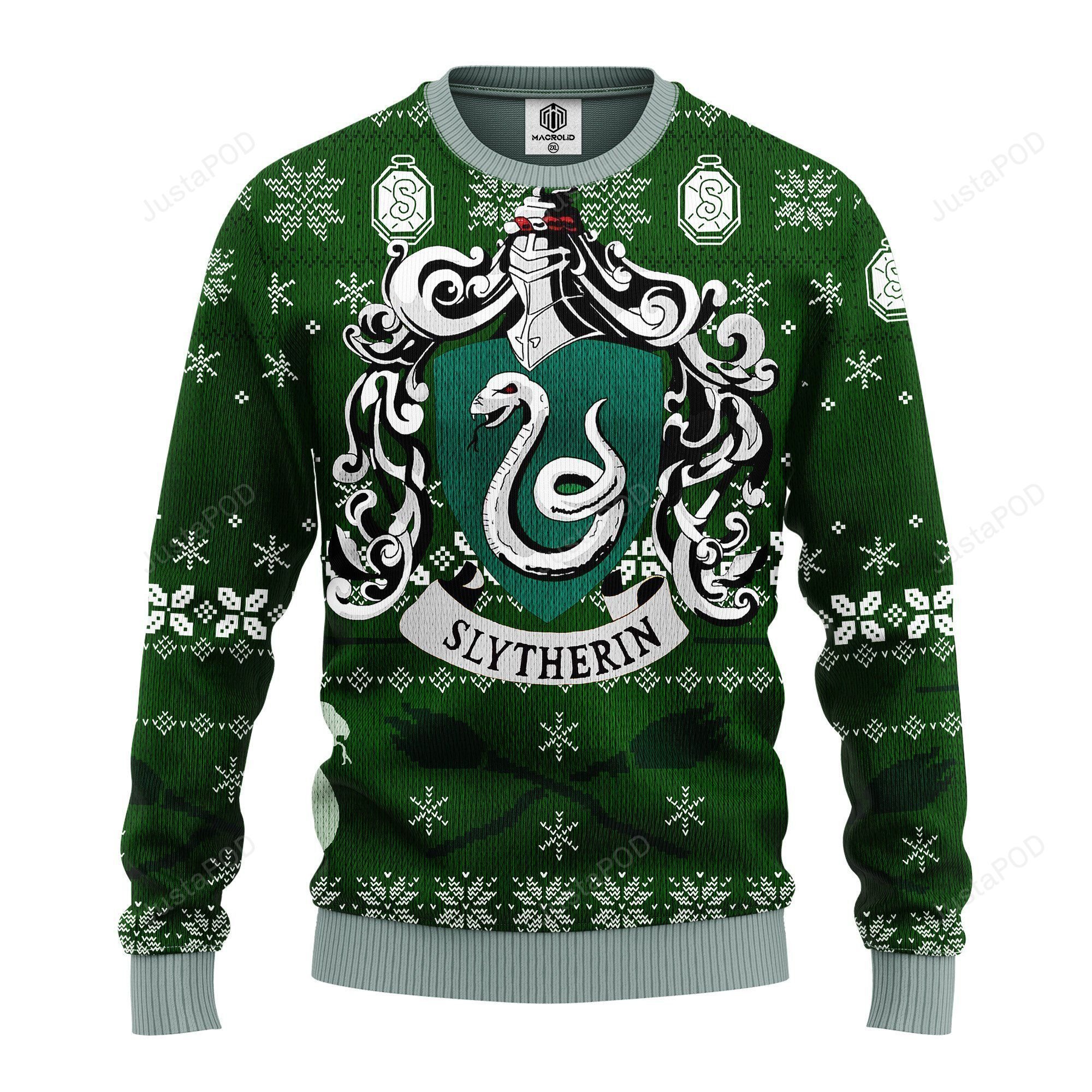 Slytherin Harrypotter Team Ugly Christmas Sweater Slytherin Harrypotter Team Ugly Christmas Sweater