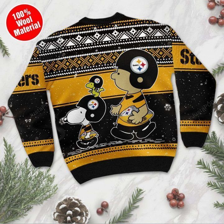 Snoopy And Charlie Brown Pittsburgh Steelers Ugly Christmas Sweater Snoopy And Charlie Brown Pittsburgh Steelers Ugly Christmas Sweater