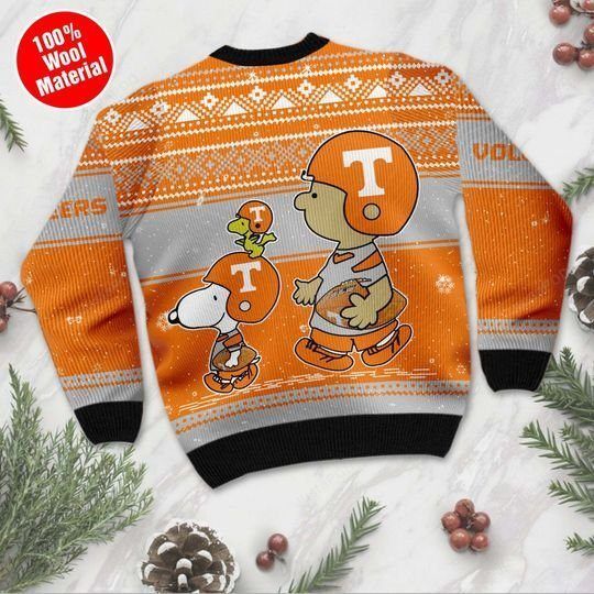 Snoopy And Charlie Brown Tennessee Volunteers Ugly Christmas Sweater Snoopy And Charlie Brown Tennessee Volunteers Ugly Christmas Sweater