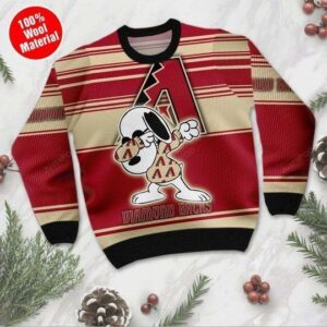 Snoopy Arizona Diamondbacks Ugly Christmas Sweater