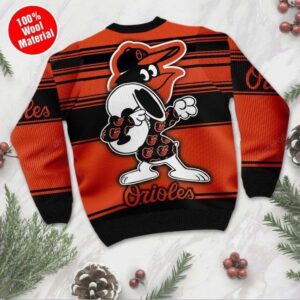 Snoopy Baltimore Orioles Ugly Christmas Sweater