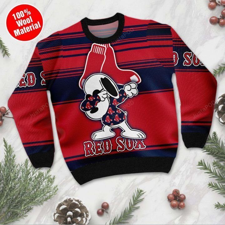 Snoopy Boston Red Sox Ugly Christmas Sweater Snoopy Boston Red Sox Ugly Christmas Sweater