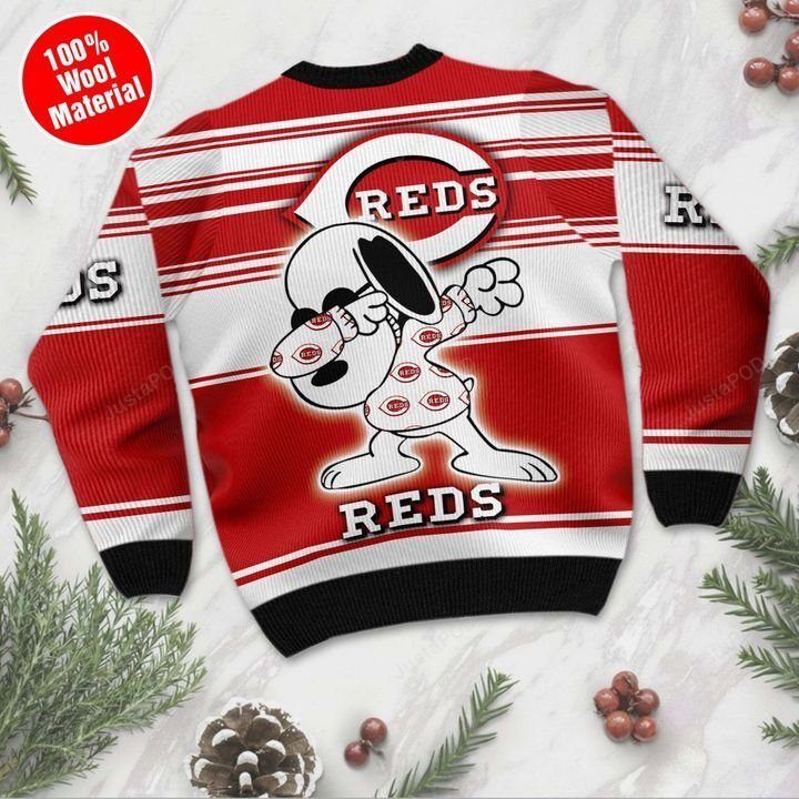 Snoopy Cincinnati Reds For Baseball Lover Ugly Christmas Sweater Snoopy Cincinnati Reds For Baseball Lover Ugly Christmas Sweater