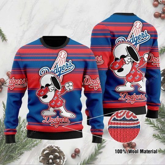 Snoopy Los Angeles Dodgers Ugly Christmas Sweater Snoopy Los Angeles Dodgers Ugly Christmas Sweater