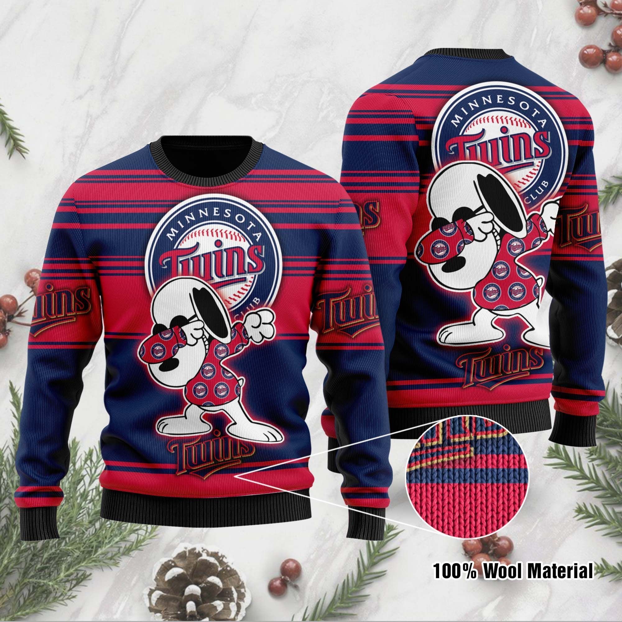 Snoopy Love Minnesota Twins For Baseball-MLB FansSweater Ugly Christmas Sweater Snoopy Love Minnesota Twins For Baseball-MLB FansSweater Ugly Christmas Sweater