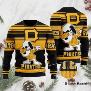 Snoopy Love Pittsburgh Pirates For Baseball-MLB FansSweater Ugly Christmas Sweater