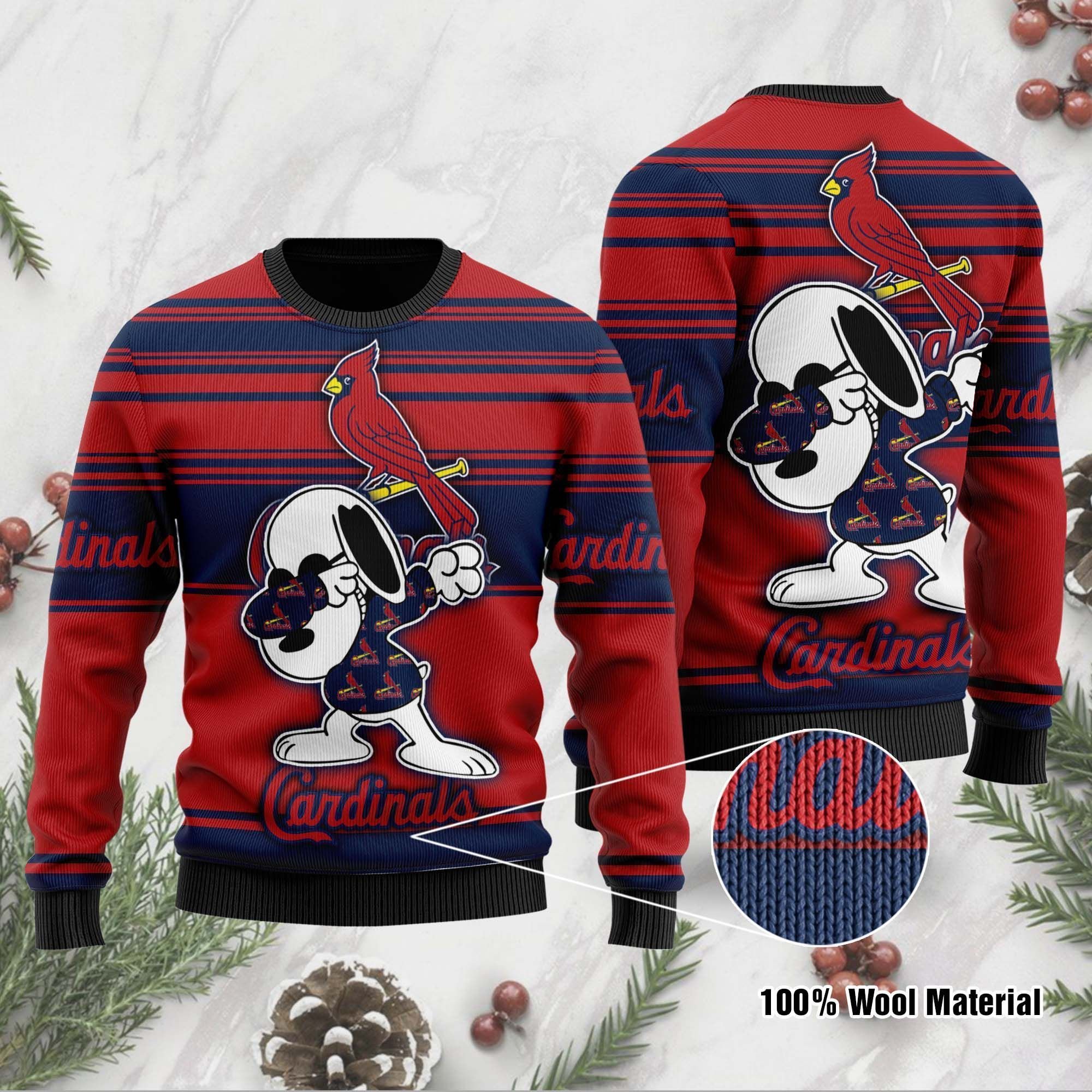 Snoopy Love St Louis Cardinals For Baseball-MLB FansSweater Ugly Christmas Sweater Snoopy Love St Louis Cardinals For Baseball-MLB FansSweater Ugly Christmas Sweater