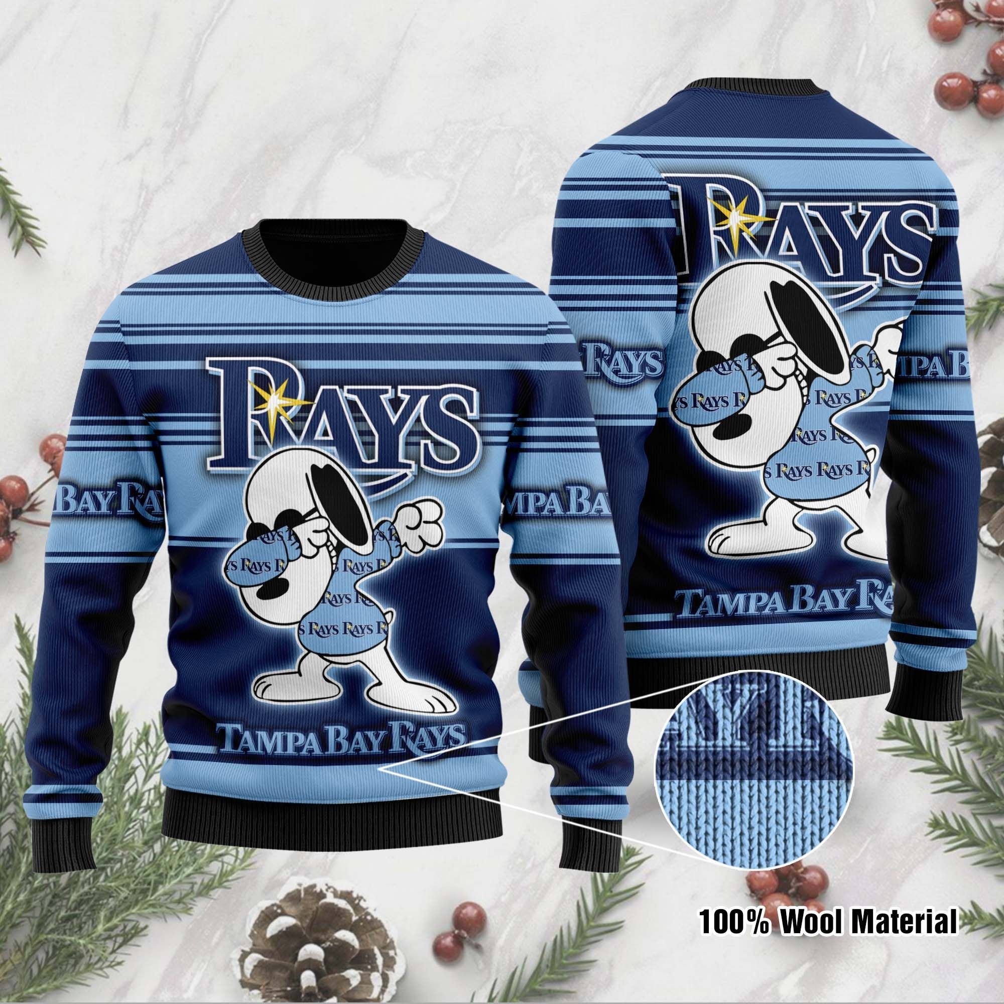 Snoopy Love Tampa Bay Rays For Baseball-MLB FansSweater Ugly Christmas Sweater Snoopy Love Tampa Bay Rays For Baseball-MLB FansSweater Ugly Christmas Sweater