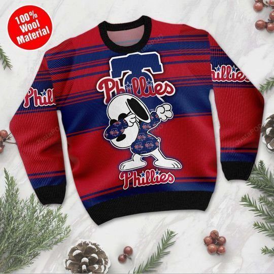 Snoopy Philadelphia Phillies Ugly Christmas Sweater Snoopy Philadelphia Phillies Ugly Christmas Sweater