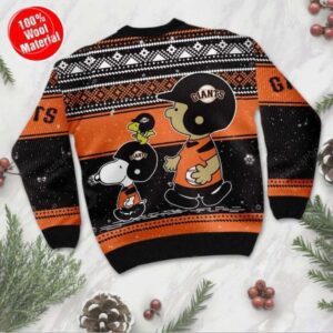 Snoopy San Francisco Giants Ugly Christmas Sweater