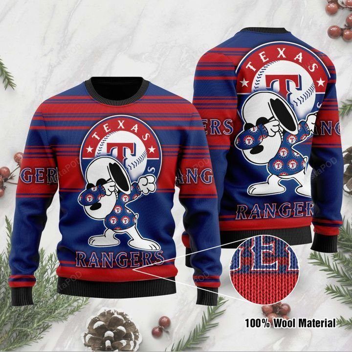 Snoopy Texas Rangers Ugly Christmas Sweater Snoopy Texas Rangers Ugly Christmas Sweater