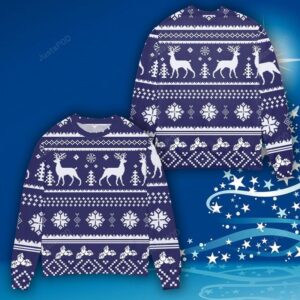 Snowflake And Christmas Tree Ugly Christmas Sweater