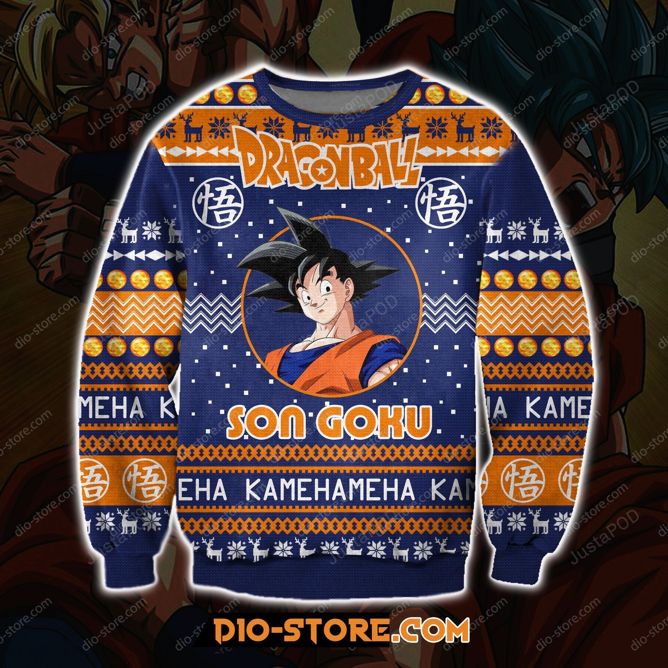 Son Goku Dragon Ball Ugly Christmas Sweater Son Goku Dragon Ball Ugly Christmas Sweater