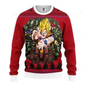 Son Goku Super Saiyan Ugly Christmas Sweater