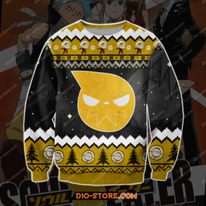 Soul Eater 3d Knitting Pattern Print Ugly Sweater