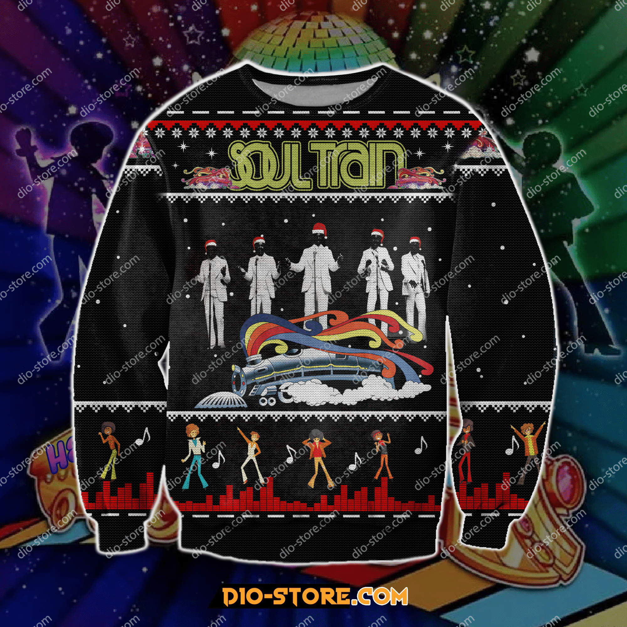 Soul Train Knitting Pattern For Unisex Ugly Christmas Sweater Soul Train Knitting Pattern For Unisex Ugly Christmas Sweater