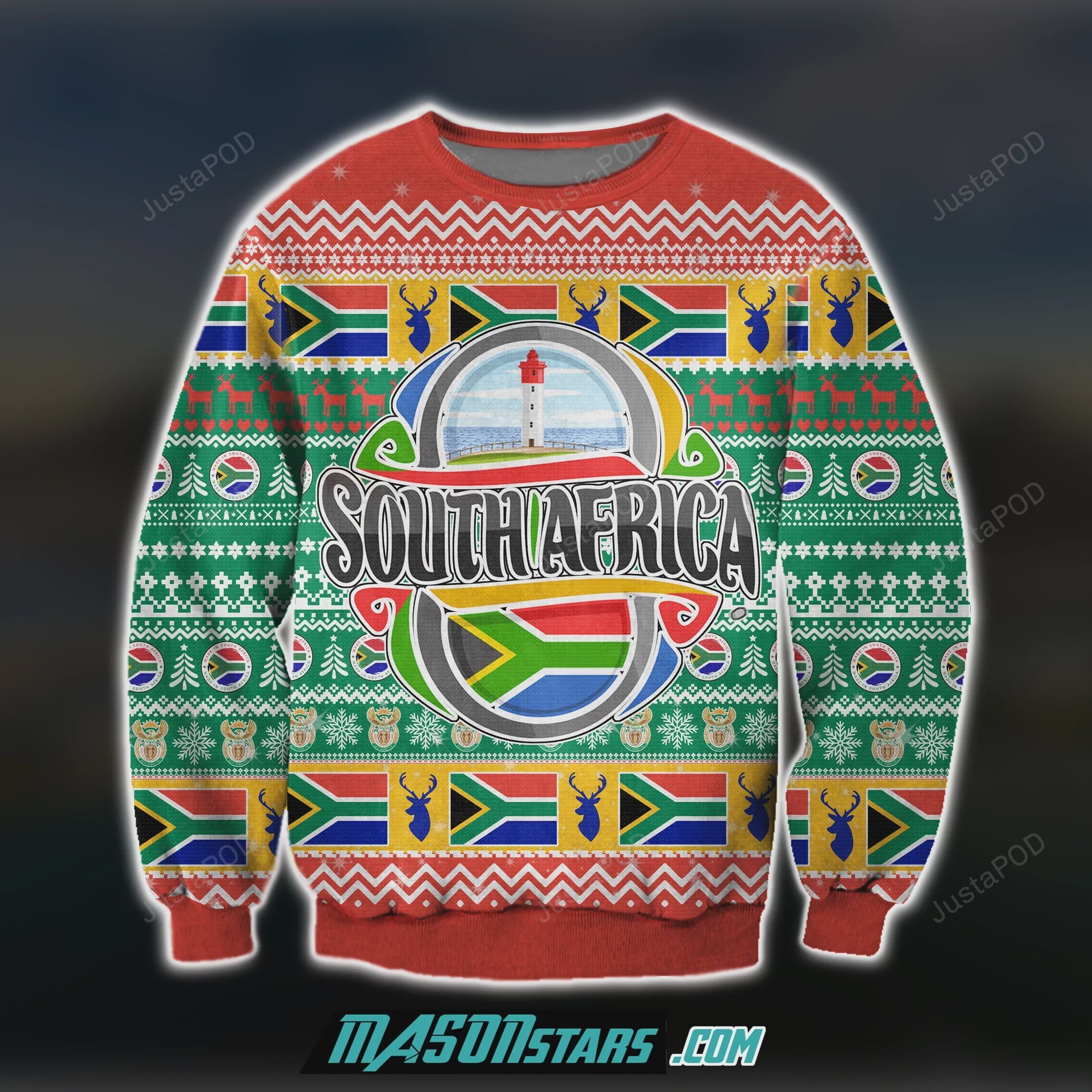 South Africa 3D Print Knitting Pattern Ugly Christmas Sweater South Africa 3D Print Knitting Pattern Ugly Christmas Sweater
