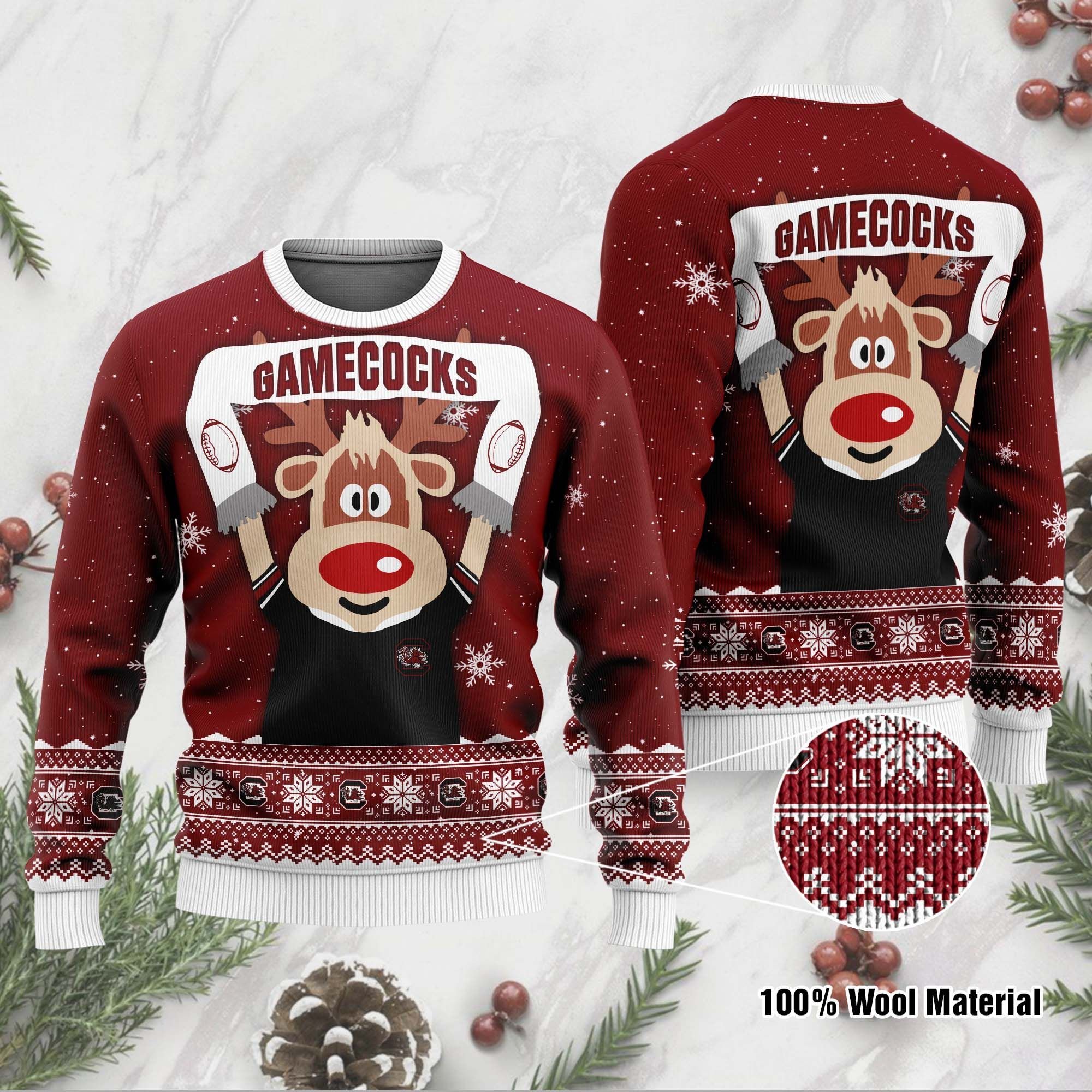 South Carolina Gamecocks Funny Ugly Christmas Sweater South Carolina Gamecocks Funny Ugly Christmas Sweater