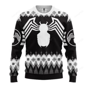 Spider Man Black Ugly Christmas Sweater
