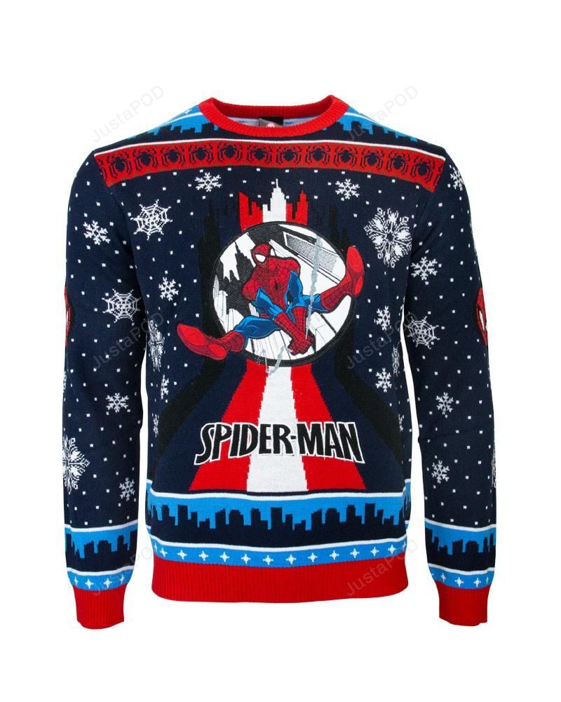 Spider Man Ugly Christmas Sweater Spider Man Ugly Christmas Sweater