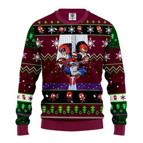Spiderman For Unisex Ugly Christmas Sweater Spiderman For Unisex Ugly Christmas Sweater