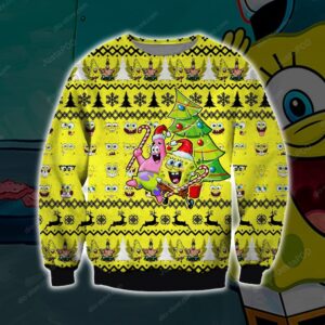 Spongebob Knitting Pattern Ugly Christmas Sweater